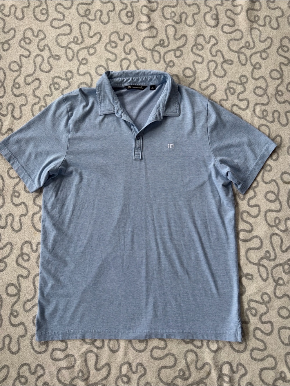 Travis Matthew Blue Short Sleeve Polo